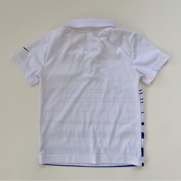 NIKE x 3BRAND Little Boys White Navy Blue Polo Shorts Set Performance Size 4/5 - Picture 3 of 9